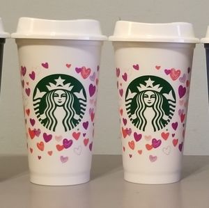 ✨Starbucks Color Changing Hearts - Reusable Hot Cups